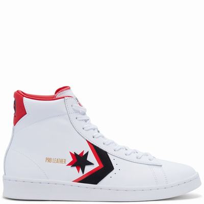 Férfi Converse Pro Leather Double Logo Magasszárú Cipő CO7092146 Fehér/Fekete